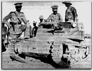 Etalian tank captured by Ethiopian troops